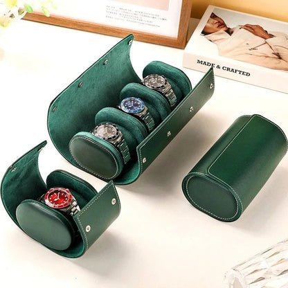 Premium Leather Watch Roll